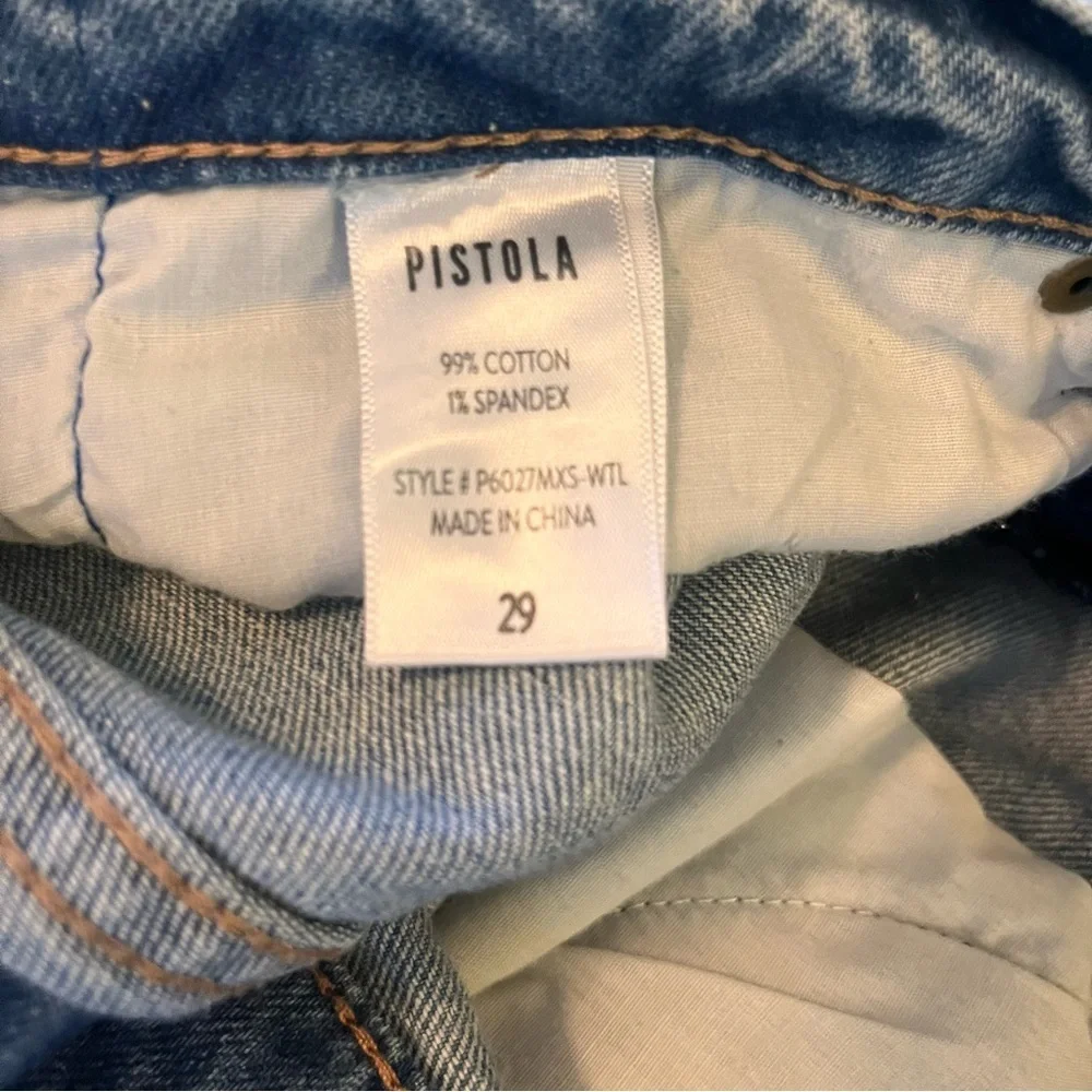 Pistola Jeans Womens Sz 29 Nico Racer Walk The Line High Rise Ankle Distressed - Picture 11 of 13